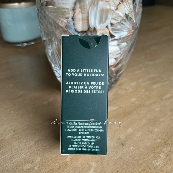 Starbucks Blue Jeweled Keychain - Picture 2 of 3